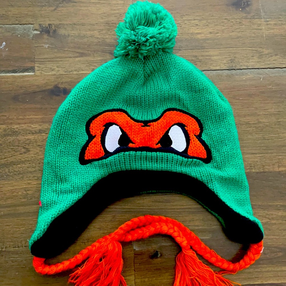 Michaelangelo Ninja turtle winter hat